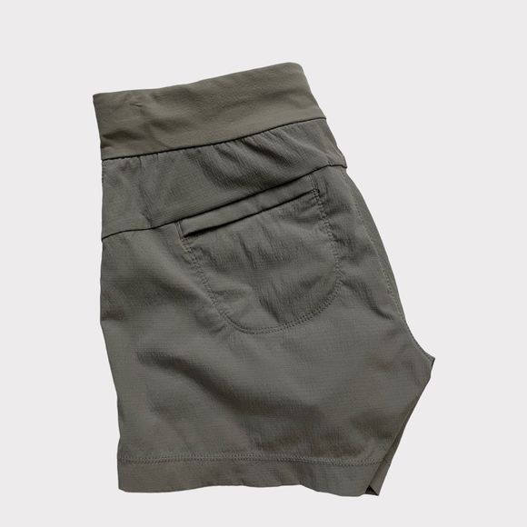 Athleta Trekkie Shorts 4” 0 Grey Womens Outdoor Trail Hiking Athletic Techwear - Picture 8 of 11